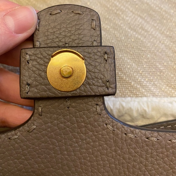 Tory Burch MCGRAW FOLD-OVER CROSSBODY, Silver Maple - Picture 7 of 14